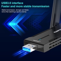 COMFAST 972AX 5400Mbps WiFi6 Adaptateur de carte réseau sans fil USB sans pilote, disponible en stock pour le dropshipping