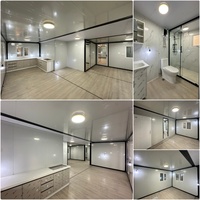 Casa Contenedor Prefabricada Expandible de 40 y 20 Pies, Lista para Usar, con 1, 2, 3, 4 o 5 Dormitorios, Baño y Jardín, Casa Modular Tipo Granny Flat