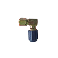 Válvulas de CA Hengtu de 90 Grados en Ángulo Recto, Rojas/Azules |   Válvula de Corte de Alta/Baja Presión para Mantenimiento de Aire Acondicionado Automotriz y Refrigeración