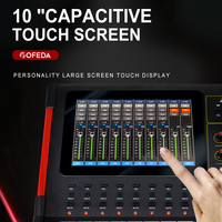 Console de Mixage Audio Numérique Professionnelle DM20 20 Canaux pour Studio, Spectacles Live, Streaming en Direct et Enregistrement