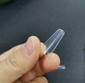 ปลายเล็บปลอม500ชิ้นปลายเล็บปลอมโลงแบบธรรมชาติฝรั่งเศสใสโปร่งแสงปลายเล็บอะคริลิกเจลทาเล็บ - Product Image 2