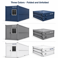 Maison conteneur pliable de 20 pieds, préfabriquée, modulaire, en kit, pour bureau de chantier et espace temporaire