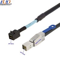 Kabel Ekstensi Data Hard Disk Drive Server Mini SAS SFF-8644 ke SFF-8643 Grosir Pabrik 12Gbps 50CM 100CM 200CM 300CM