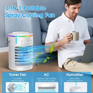 Nouveau Mini <span class=keywords><strong>Climatiseur</strong></span> Portable USB, Ventilateur Rafraîchisseur d'Air 600 ml à Eau Glacée Avec Humidificateur <span class=keywords><strong>Pour</strong></span> <span class=keywords><strong>Chambre</strong></span> - Product Image 2