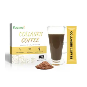 Collagen Coffee Natural Herbal Skin whitening drink glow products antioxidant firming Anti-aging whitening high protein coffee