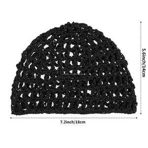Leeons Bonnet en maille <span class=keywords><strong>pour</strong></span> femme, bonnet de <span class=keywords><strong>nuit</strong></span> en crochet, snood, turban, <span class=keywords><strong>filet</strong></span> à <span class=keywords><strong>cheveux</strong></span> tricoté à <span class=keywords><strong>la</strong></span> main, enveloppe de <span class=keywords><strong>cheveux</strong></span>, bonnet de <span class=keywords><strong>nuit</strong></span> - Product Image 5