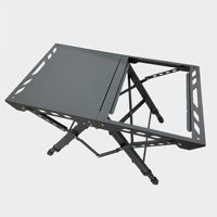 Table de camping IGT en fer pour extérieur, panier de drainage, distributeur d'eau pliable et portable, accessoire d'extension pour réchaud à gaz de pique-nique et barbecue encastré