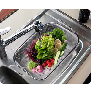 Cestello per Griglia BBQ in Acciaio Inox, Rete Quadrata per Verdure, Teglia per Arrostire con Due Manici - Product Image 2