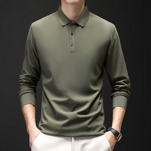 Người Đàn Ông Của Odm Thương Hiệu T-Shirt Cao cấp Cho Polo Dài Tay Rắn Màu Sắc Xl Kích Thước Dệt Vải Với In Mô Hình - Product Image 5