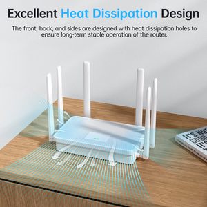 Wifi6 ax3000 Wifi làm mát <span class=keywords><strong>Router</strong></span> dual-band 6-Antenna <span class=keywords><strong>Router</strong></span> không dây, thích hợp cho không dây bắc cầu và AP nhà <span class=keywords><strong>Router</strong></span> - Product Image 6