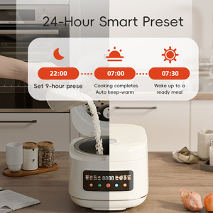 Cuisinière à <span class=keywords><strong>riz</strong></span> électrique intelligente 5L 900W, 110V-240V Utilisation mondiale, Écran tactile, Multifonction pour la maison et les cadeaux - Product Image 1