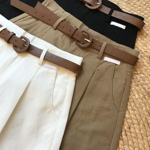 Pantalones Cortos Casuales de Mujer 2026: Novedad de Verano, Sección Delgada, Cinco Bolsillos, Holgados, de Cintura Alta, Estilo Workwear, Pierna Ancha - Product Image 3