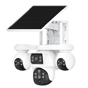 Control Remoto para Teléfono, Cámara 4G con <span class=keywords><strong>Zoom</strong></span> Híbrido de 4 Lentes y Rotación de 360 Grados, Panel Solar de 7.5 W, Batería de 8000 mAh, Grabación Continua 24/7 - Product Image 1