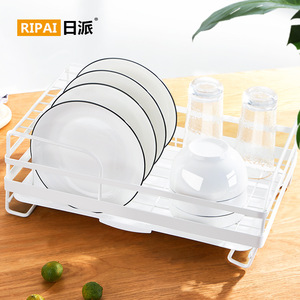 ชั้นวางจานริปายพร้อมถาดเหล็กทรงสี่เหลี่ยม ชั้นวางแห้งเร็วสำหรับจัดเก็บในครัว - Product Image 3