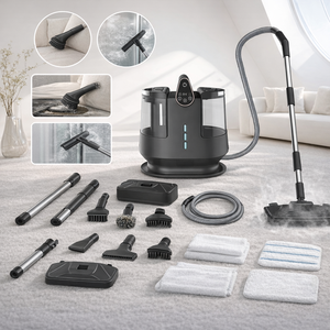 Nouvel aspirateur nettoyeur de taches rapide CE CB pour tapis, canapés et sièges de voiture avec chauffage instantané pour le nettoyage domestique en profondeur - Product Image 1