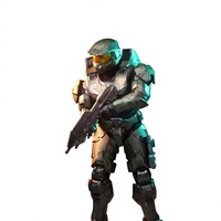Kostum Robot Elegan Buatan Tangan Desainer Master Chief untuk Pertunjukan Panggung, Hadiah Natal Sempurna untuk Pesta