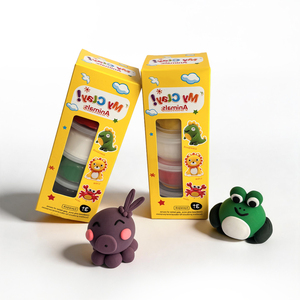 Paquete de 5 Arcillas de Modelar de Colores Súper Claros, Arcilla de Secado al Aire Segura y No Tóxica para Niños, Manualidades, Juego Educativo y Creativo - Product Image 1