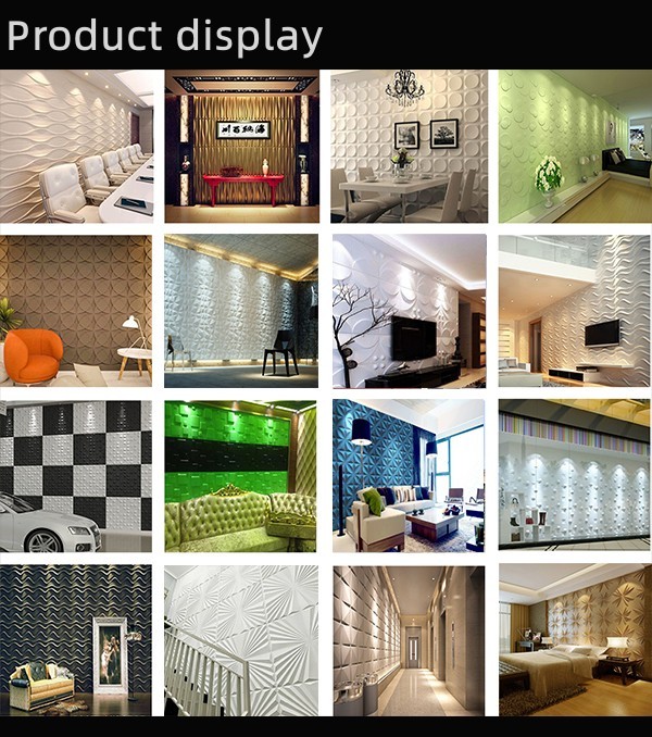 China Factory Indoor Panel De Pared 3D Wall Panel Wallpaper Wall Coatings Home Decoration 3d pvc wall panel