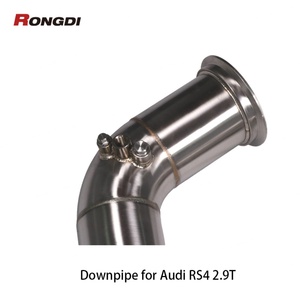 Tuyau de descente brossé pour Audi RS4 RS5 B9/B9.5 2.9T 2019-2022 en acier inoxydable 304 soudé TIG - Product Image 3