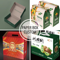 Fruitgeschenkverpakking, lege doos, universele dubbelwandige, in elkaar grijpende Chinese stijl handzame geschenkdoos
