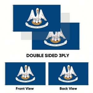 Bandiere della Louisiana 3x5ft in Poliestere 68D/100D, Personalizzabili per Tutte le Nazioni, Spedizione Rapida, Fornitore Affidabile, Consegna Veloce - Product Image 4