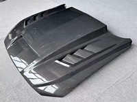 Capot moteur en fibre de carbone sèche style TF pour Ford Mustang 2018-2023