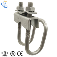 Collier de serrage sismique UTT13 pour sprinkler, en acier au carbone, attache de tuyau certifiée FM UL CE pour systèmes de protection incendie
