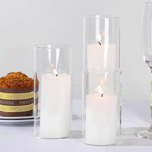 Fourniture de <span class=keywords><strong>vase</strong></span> à <span class=keywords><strong>bougie</strong></span> en verre à cylindre clair décoratif moderne et classique Offre Spéciale pour fleurs maison déco salon - Product Image 1