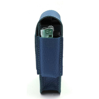 Portable en cuir Cig Case Litchi Grain cuir Cigarette stockage pour cigare et briquet cadeau pour mari père