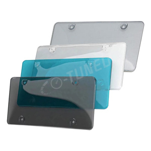 Nuevo Escudo de cubierta de coche, marco transparente para matrícula, accesorios modificados para automóviles de alta calidad, cubierta protectora para matrícula - Product Image 5