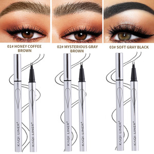 Crayon à sourcils en plastique à deux volets avec pinceau à cils à eau à deux griffes Stylo de maquillage pour perceuse à ongles - Product Image 4