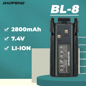 Batería de Iones de Litio BAOFENG UV-<span class=keywords><strong>82</strong></span> BL-8 de 3800 mAh, Batería Extendida con Cargador Tipo C, Compatible con BF-UV82 UV-82HP UV82 Plus UV-8D - Product Image 1
