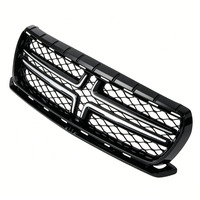Nouvelle calandre avant ABS pour Charger 2015-2018, design en croix, noir chromé, pour remplacement du radiateur