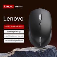 Mouse Nirkabel Lenovo N220 Asli 2.4GHz Portabel Optik dengan Daya Tahan Baterai Lama untuk Bisnis dan Rumah