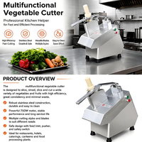 Machine à couper les légumes multifonctionnelle, trancheuse, hachoir et coupe-dés à oignons et pommes de terre, avec 8 lames, pour la préparation en cuisine de restaurant