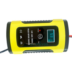 ユニバーサル<span class=keywords><strong>12V</strong></span> <span class=keywords><strong>5A</strong></span> 6Aスマート充電器オートバイ/カーパルス修理インテリジェントメンテナンス脱塩機鉛酸AGM GEL WET DC - Product Image 4
