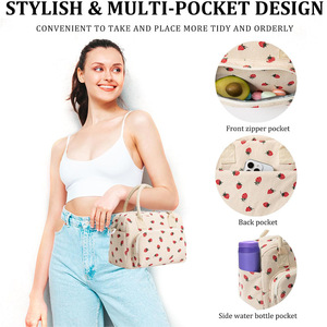 Bolsa Térmica Portátil de Poliéster para Almoço Feminina, Ideal para Deslocamento e Piquenique - Product Image 3