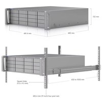 Ubiquiti ENAS 25G 16 baies Rack NAS d'entreprise ZFS UniFi Drive NAS d'entreprise 16 baies 25GbE SFP28 Ubiquiti ENAS 25G W1176