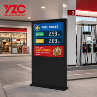 Totem Pubblicitario da Esterno con Display LCD 4K, Lettore Pubblicitario Android CMS, Chiosco Commerciale Impermeabile IP65