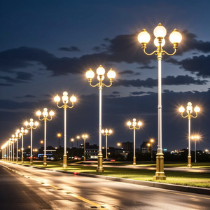 โคมไฟจีน LED กลางแจ้ง 8.6 ม. รูปทรงแมกโนเลีย เสาสูง สำหรับตกแต่งภูมิทัศน์ ความสว่างสูง 3.2V IP65 รับประกัน 10 ปี 5000K พร้อมเซ็นเซอร์ตรวจจับความเคลื่อนไหว - Product Image 5