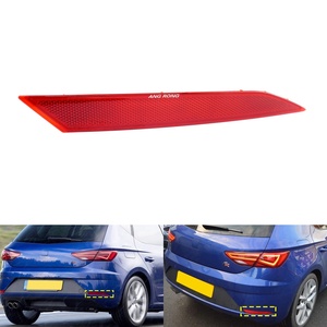 Couverture de réflecteur de pare-chocs arrière avec lentille rouge, sans ampoule, côté gauche/droit, pour Seat Leon 5F1 <span class=keywords><strong>FR</strong></span> 5 portes Hatchback 2017-2020 - Product Image 4