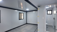 Maison conteneur pliable et extensible en acier de 20 pieds, conforme aux normes australiennes, 2 chambres, avec applications hôtelières et bureautiques