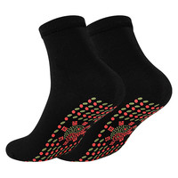 Vente en gros de chaussettes chauffantes d'acupression à circulation thermique en tourmaline