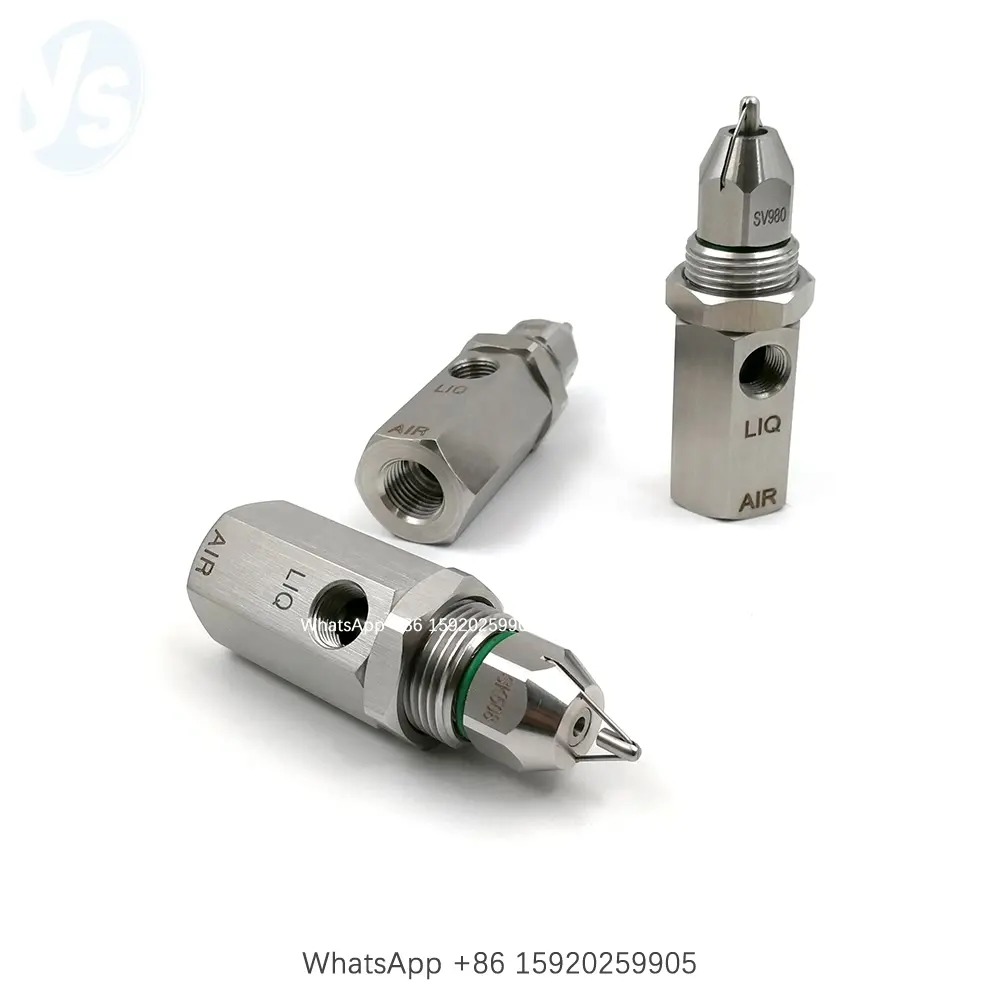 Hot Selling Dry Fog Dust Suppression Nozzle, Odor Control Nozzle, Ultrasonic Air Atomizing Nozzle 304 Stainless Steel