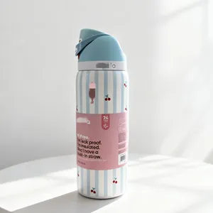 ขวดน้ำ OWALA FreeSip - ฝาปิดแบบดูดสองทาง, ปราศจากสาร BPA, ป้องกันการรั่วซึม, ขนาด 32 ออนซ์ เหมาะสำหรับใส่ในที่วางแก้วในรถยนต์, สีสันสดใส - Product Image 5