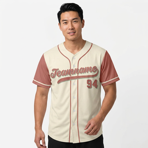 Maillot de baseball unisexe personnalisé, impression par sublimation, nom de l'équipe, logo, 100% polyester, manches courtes, toutes saisons, vêtements de sport pour adultes - Product Image 3