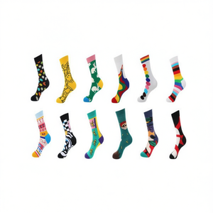 Calzini alla Moda a Metà Polpaccio 37-45 Confezione Mista Unisex Calzini Casual - Product Image 2