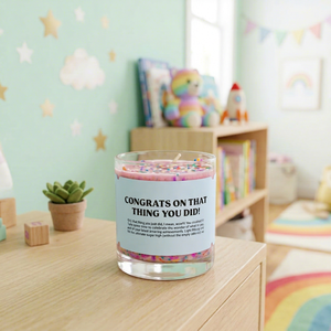 LANJO Glass Jar Scented Soy <b>Wax</b> <b>Candle</b> <b>Candle</b> Home Decoration Crafted from natural soy <b>wax</b> for a clean burn - Product Image 1