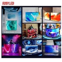 Écran LED de réception Rosy 2026, nouveau design, pour publicité intérieure, P1.86mm, pour table de DJ, comptoir d'accueil