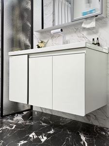 Meuble-lavabo mural moderne en contreplaqué avec miroir LED tactile éclairé et <span class=keywords><strong>armoire</strong></span> <span class=keywords><strong>à</strong></span> <span class=keywords><strong>pharmacie</strong></span> – Vente en gros <span class=keywords><strong>à</strong></span> prix réduit - Product Image 6